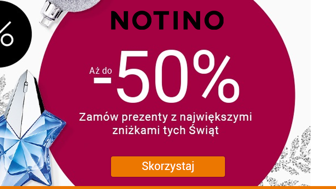 Notino - Największe zniżki tych Świąt aż -50%