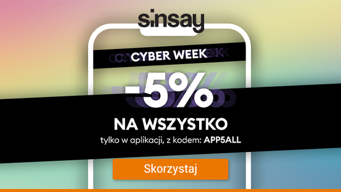 Sinsay - Cyber Week -5%