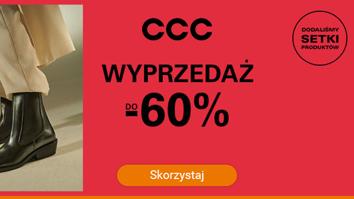 CCC- Wyprzedaż do - 60 %