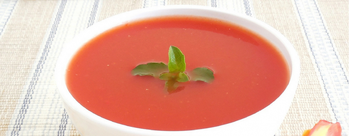 Pomidorowa zupa bez mąki