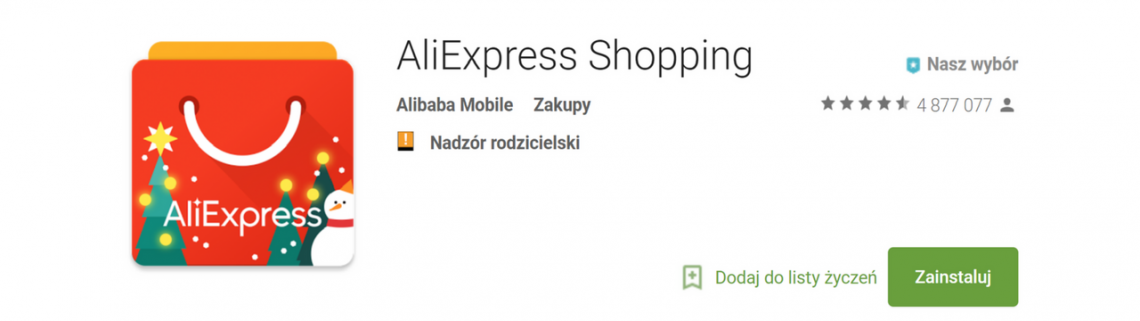 AliExpress aplikacja
