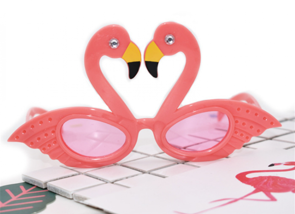 Okulary z flamingiem