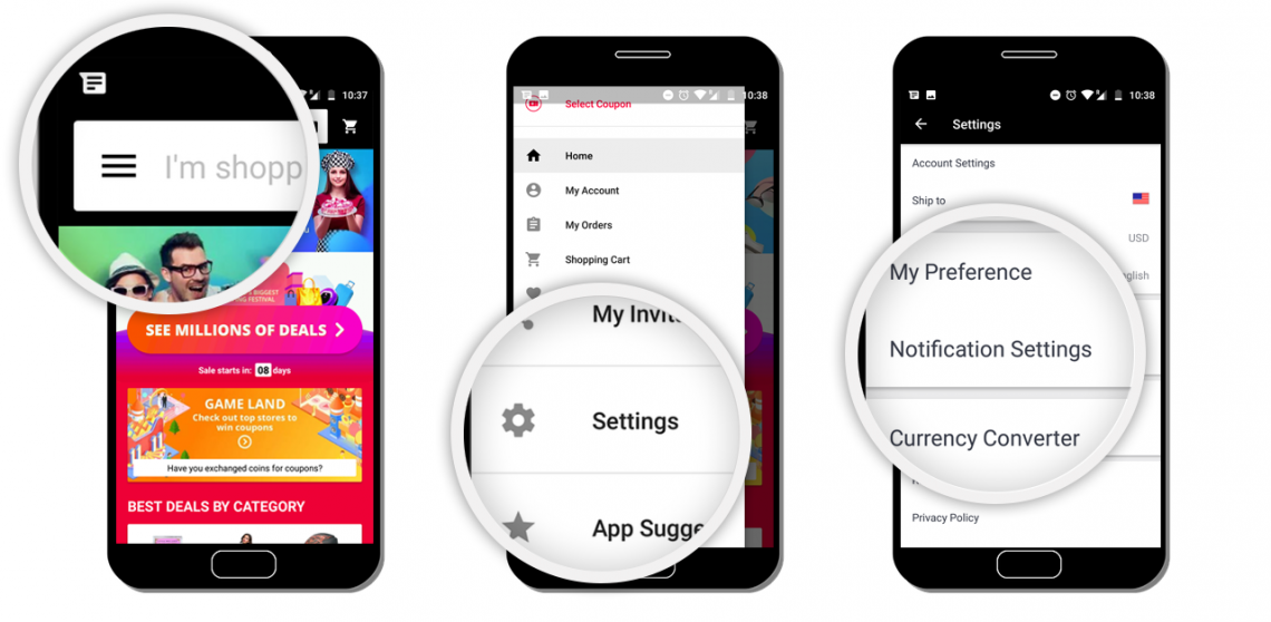 AliExpressb -  aplikacja mobilna na urządzenia z systemem Android